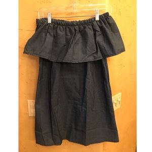 OFF THE SHOULDER, Denim Sun Dress